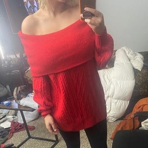 Red women’s sweater